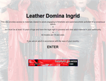 Tablet Screenshot of leatherdominaingrid.com